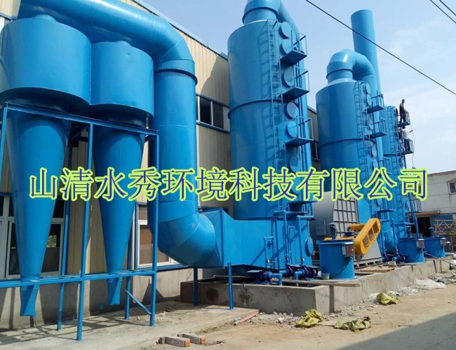 客戶定製的脫硫脫硝設（shè）備已安裝好